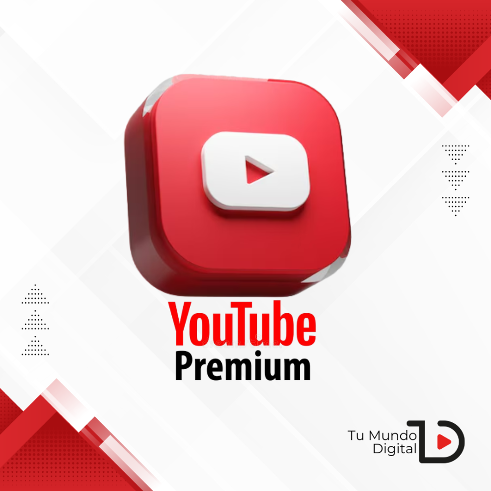 YouTube Premium - 1 Dispositivo - 1 Mes.