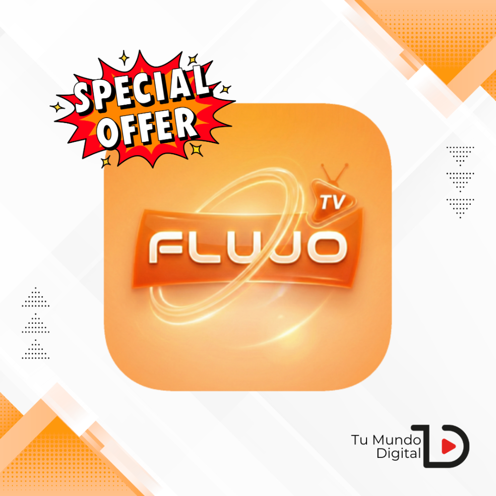 FLUJO TV - 3 Dispositivos 12 MESES + 2 MESES GRATIS