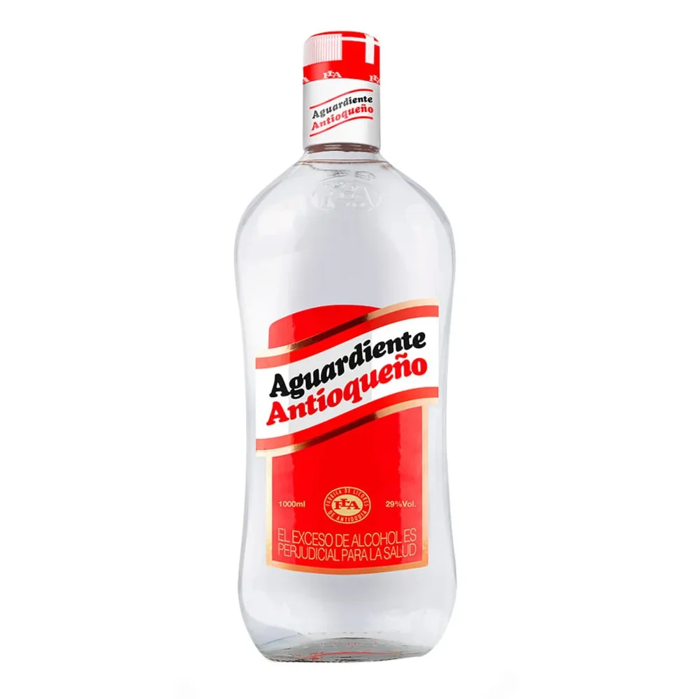 Litro Aguardiente Antioqueño Rojo
