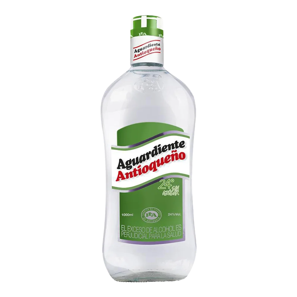 Litro Aguardiente Antioqueño Verde