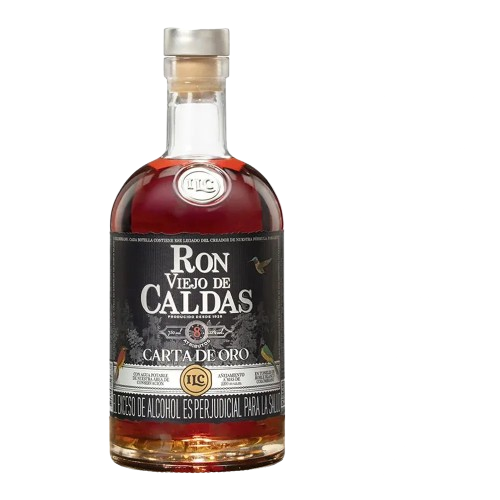 Botella Ron Viejo De Caldas 8 Años Carta De Oro