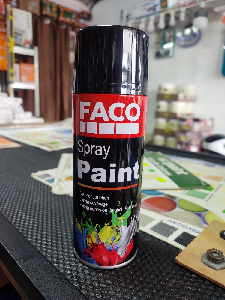 SPRAY NEGRO C/ BRILLO FACO
