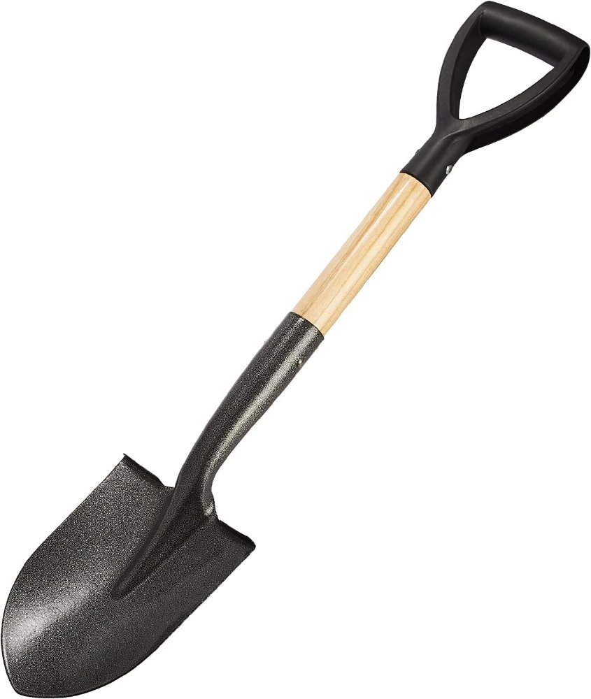 pala con cavo de madera
