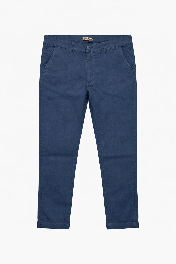 Pantalon de Gabardina Azul Marino