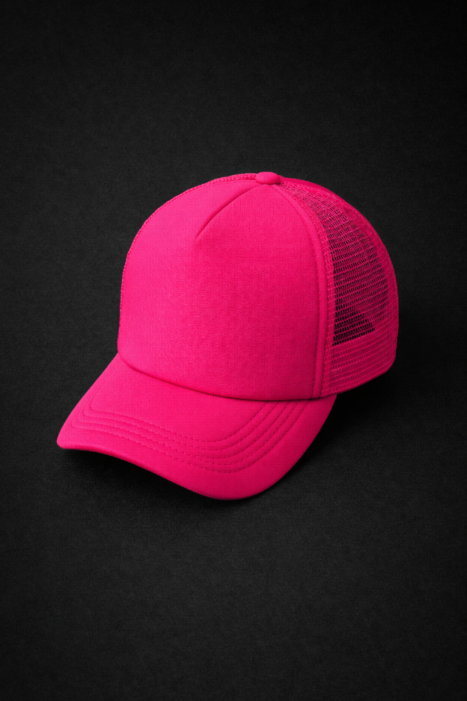 Gorra Trucker Negra/Rosa