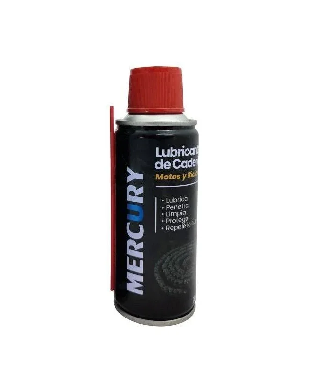 LUBRICANTE DE CADENA MOTOS Y BICICLETAS MERCURY 200ML