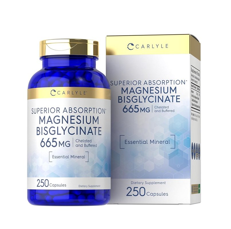 CARLYLE MAGNESIUM BISGLYCINATE 665MG 250 CAPSULES