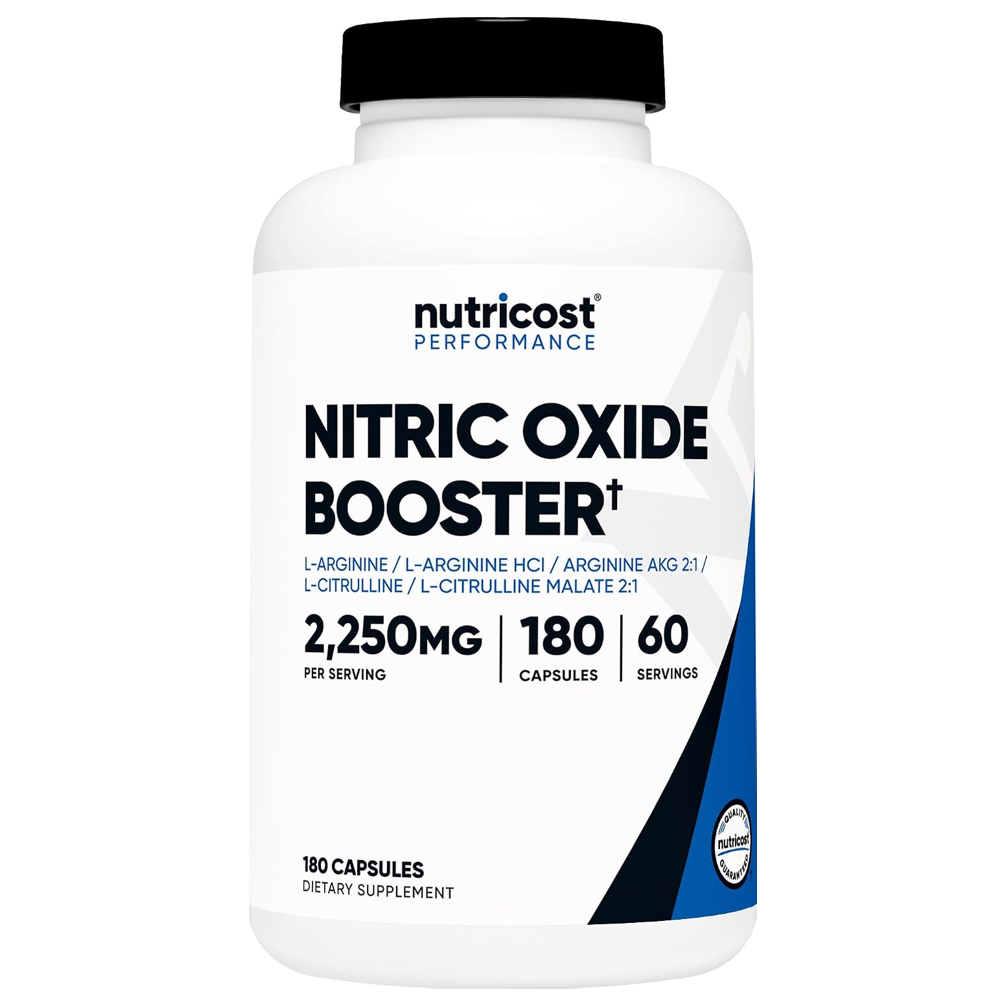 NUTRICOST NITRIC OXIDE BOOSTER 2250MG 180 CAPSULES