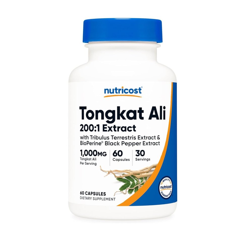NUTRICOST TONGKAT ALI 200:1 EXTRACT 60 CAPSULES