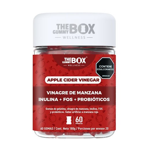 THE GUMMY BOX APPLE CIDER VINEGAR 180G 60 GOMAS