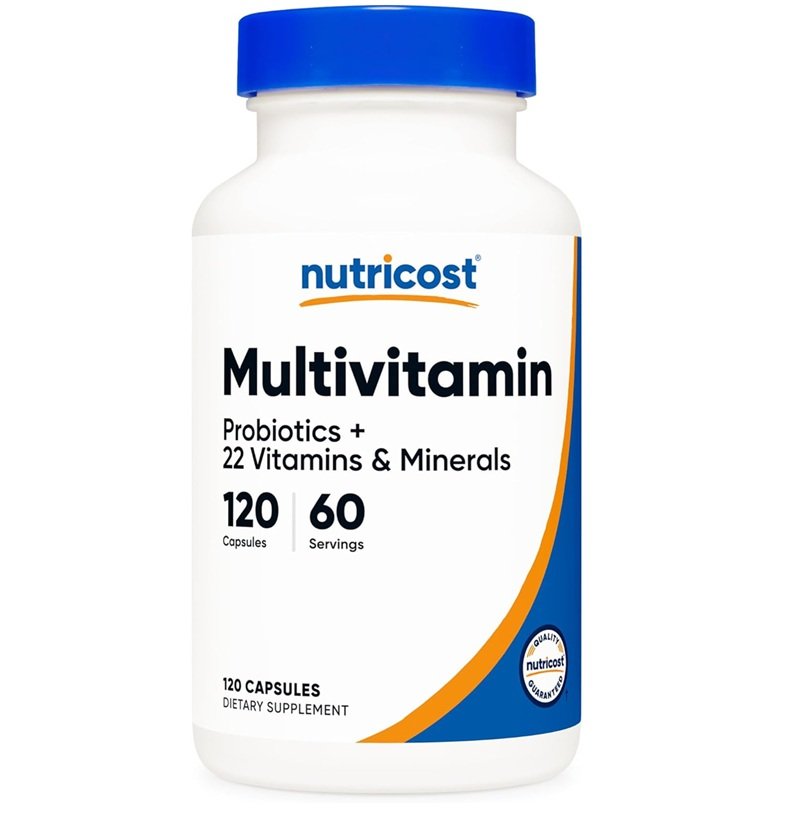 NUTRICOST MULTIVITAMIN PROBIOTIC 120 CAPSULES + 22 VITAMINS & MINERALS 120 CAPSAULES