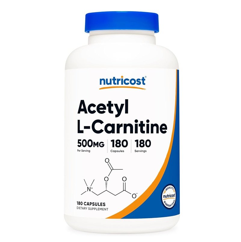 NUTRICOST ACETYL L-CARNITINE 500MG 180 CAPSULES 180 SERVINGS