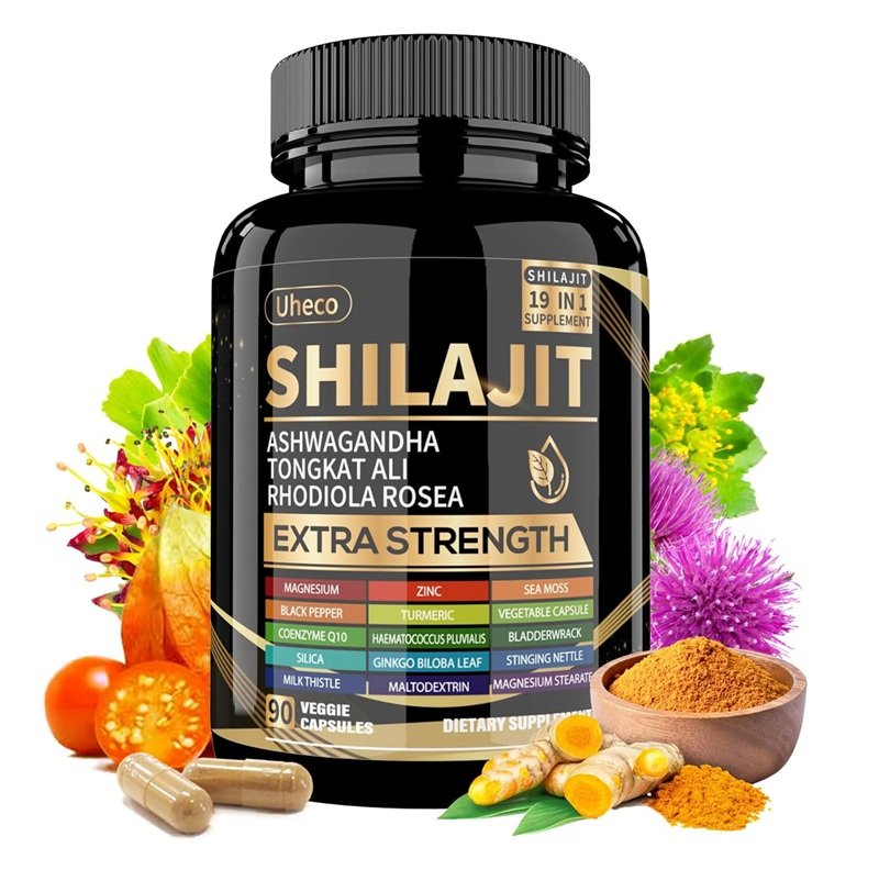 UHECO SHILAJIT 19 IN 1 EXTRA EXTRENGTH 90 VEGGIE CAPSULES