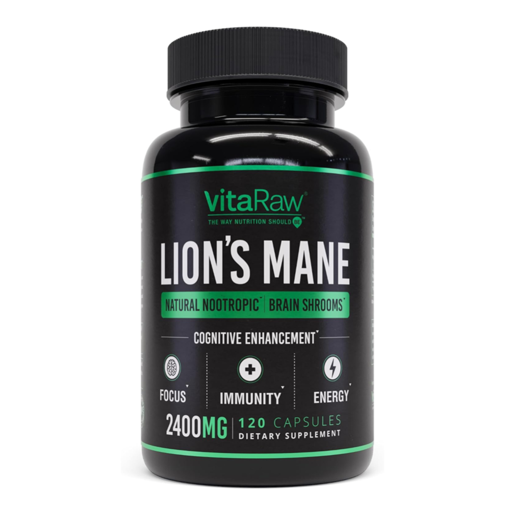 VITA RAW LIONS MANE NATURAL NOOTROPIC 2400MG 120 CAPS