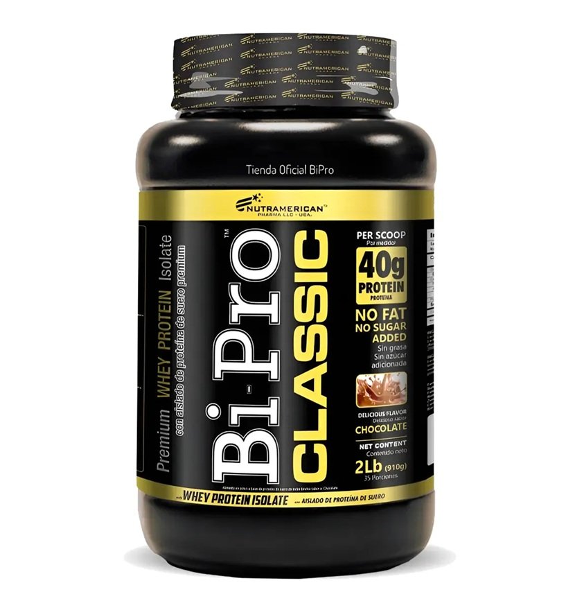 NUTRAMERICAN BI-PRO CLASSIC WHEY PROTEIN ISOLATE 35 PORCIONES 2L CHOCOLATE
