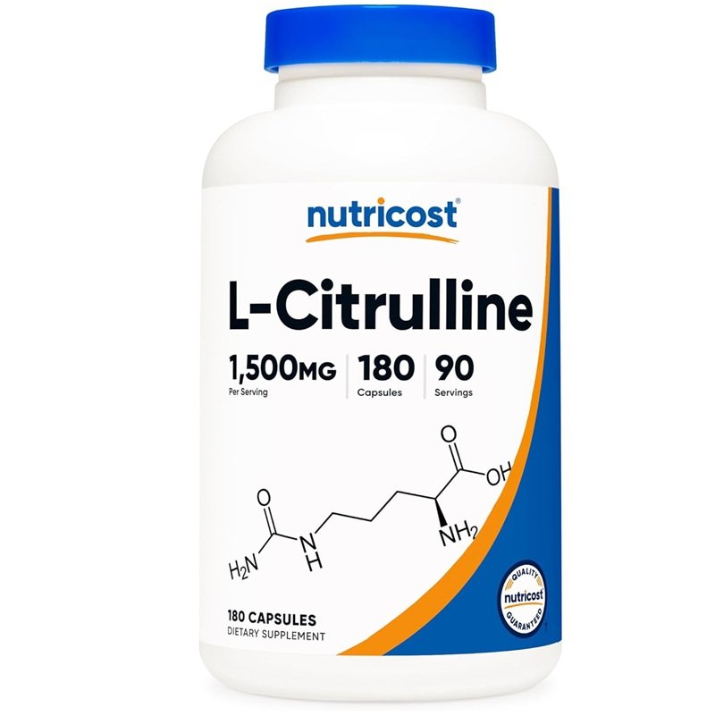 NUTRICOST L-CITRULLINE 1500MG 180 CAPSULES 90 SERVINGS