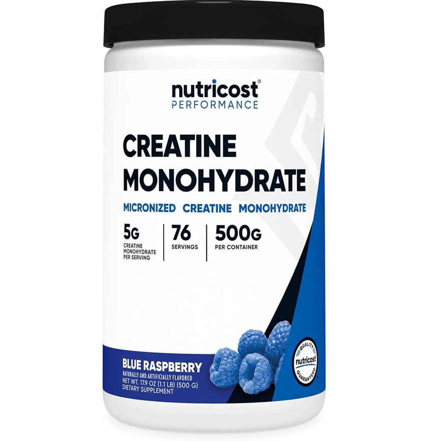 NUTRICOST CREATINE MONOHYDRATE 500G BLUE RASPBERRY