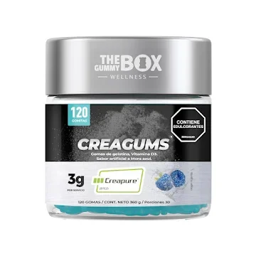 THE GUMMY BOX CREAGUMS CREAPURE 360G 120 GOMAS MORA AZUL