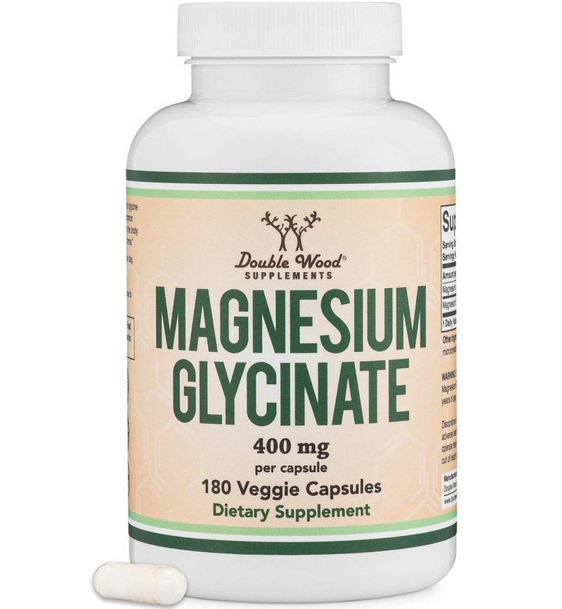 DOUBLE WOOD MAGNESIUM GLYCINATE 400MG 180 VEGGIE CAPSULES