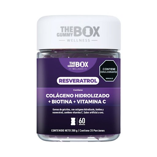 THE GUMMY BOX RESVERATROL 200G 60 GOMAS