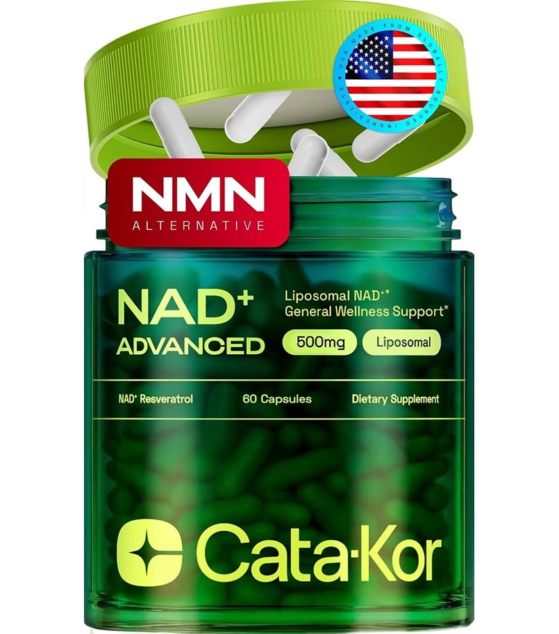 CATA-KOR RESVERATROL NAD + ADVANCED LIPOSOMAL 60CAPS 500MG