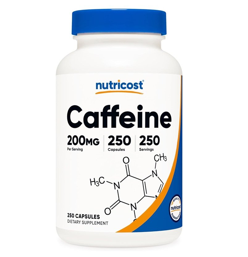 NUTRICOST CAFFEINE 200MG 250 CAPSULES 250 SERTVINGS