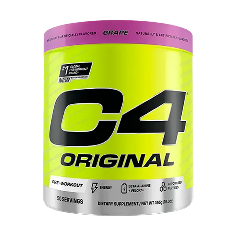 CELLUCOR C4 ORIGINAL PRE WORKOUT 470G 50 SERVINGS GRAPE