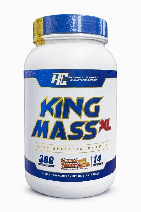 RONNIE COLEMAN KING MASS XL 14 SERVINGS CARAMEL WAFERS 1.36KG