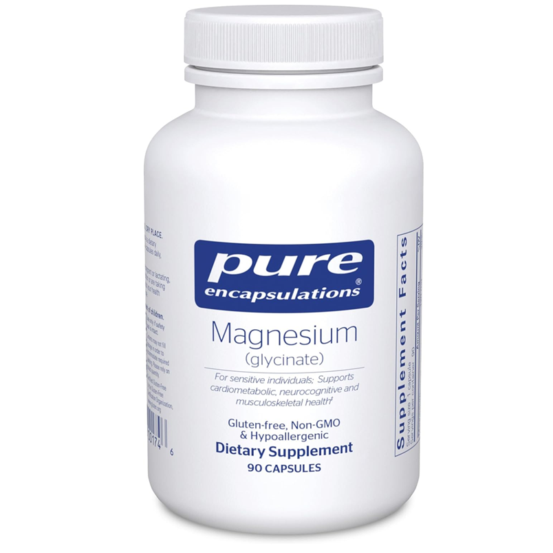 PURE ENCAPSULATIONS MAGNESIUM GLYCINATE 90 CAPSULES