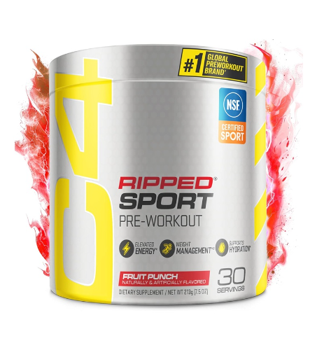 CELLUCOR C4 RIPPED SPORT PRE-WORKOUT 213G 30 SERVINGS FRUIT PUNCH