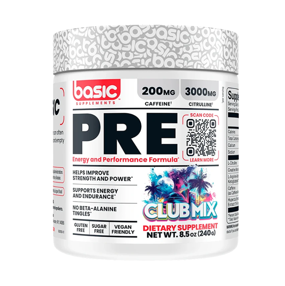 BASIC SUPPLEMENTS PRE 30 SERVINGS 240G CLUB MIX