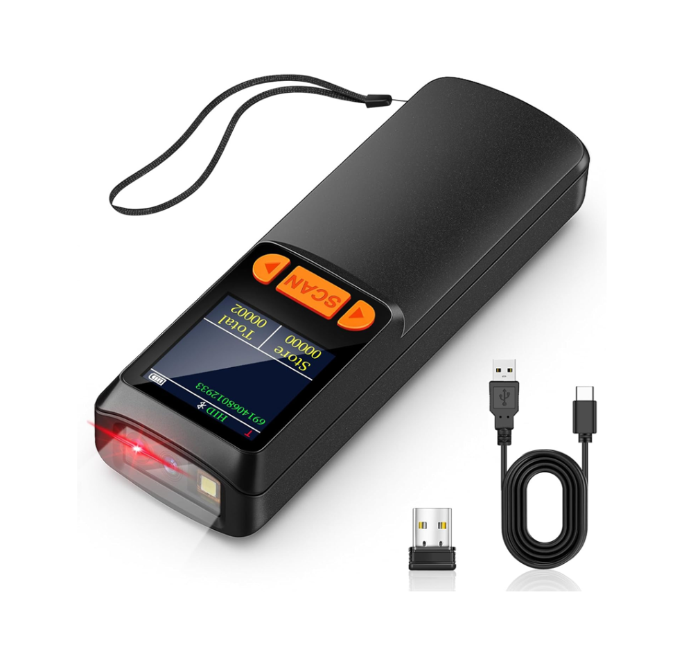KUIIYER MINI ESCÁNER CODIGOS DE BARRA BLUETOOTH 2D QR 1D