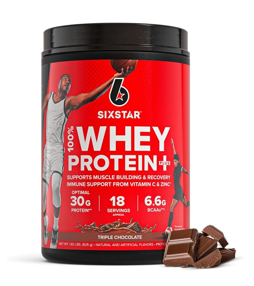 SIXSTAR WHEY PROTEIN PLUS 18 SERVINGS 826G TRIPLE CHOCOLATE
