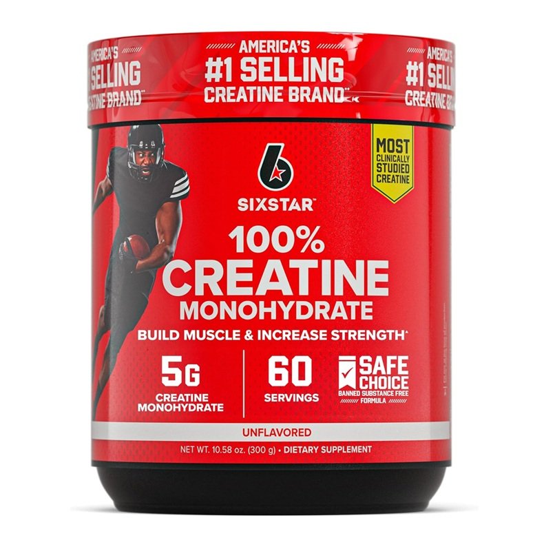 SIXSTAR CREATINE UNFLAVORED 300G 60 SERVINGS