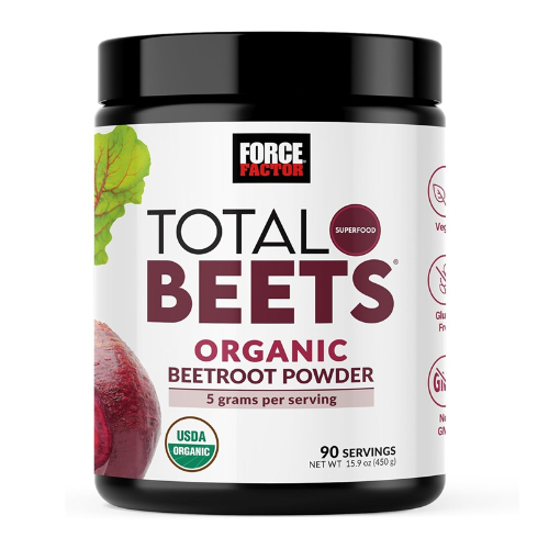 FORCE FACTOR TOTAL BEETS ORGANIC BEETROOT POWDER 90 SERVINS 450G