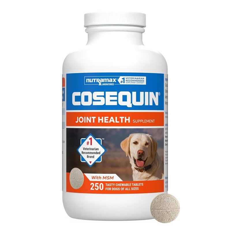 NUTRAMAX COSEQUIN JOIN HEALT  WHIT MSM  FOR DOGS 250 TABLETS