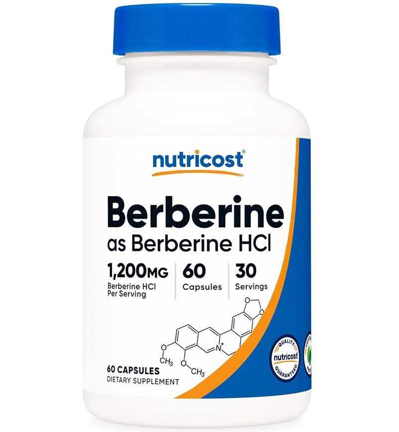 NUTRICOST BERBERINE HCI 1200MG 60 CAPSULES 30 SERVINGS