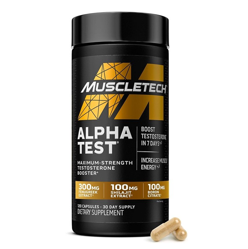 MUSCLETECH ALPHA TEST 30 SERVINGS 120CAPS