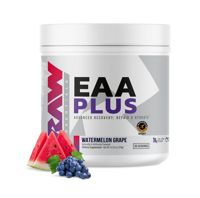 RAW ESSENTIAL EAA PLUS 30 SERVINGS 399G WATERMELON GRAPE