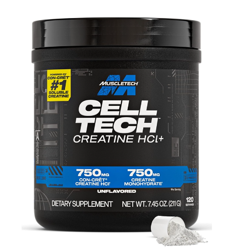 MUSCLETECH CELL TECH CREACTOR CREATINE HCI 120 SERVINGS 240G