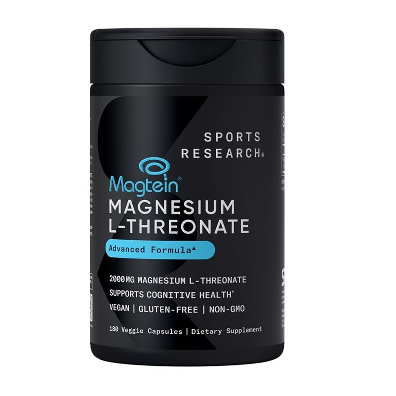 SPORTS RESEARCH MAGTEIN MAGNESIUM L-THREONATE ADVANCED FORMULE 90 CAPSULES