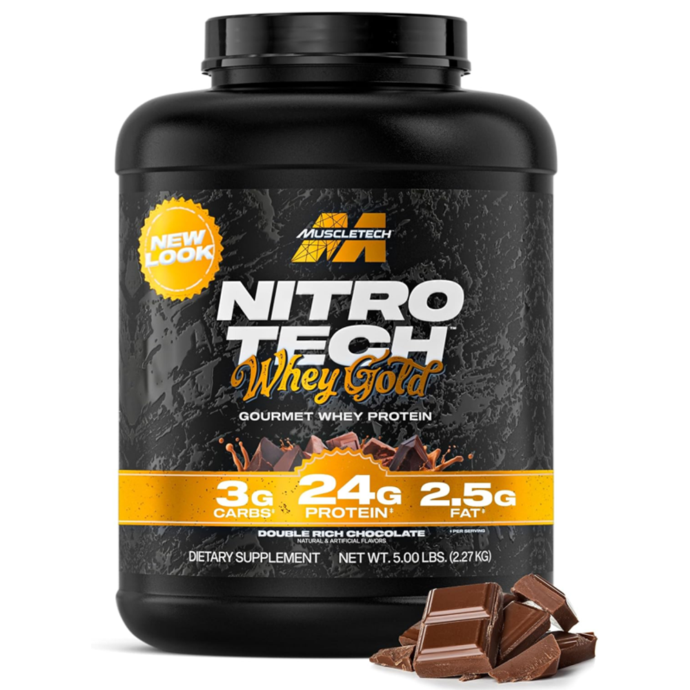 MUSCLETEHC NITRO TECH WHEY GOLD GOURMET 67 SERVINGS 2.27KG DOUBLE RICH CHOCOLATE