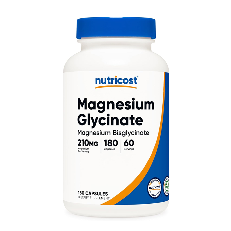 NUTRICOST MAGNESIUM GLYCINATE 210MG 180 CAPS 60 SERVINGS