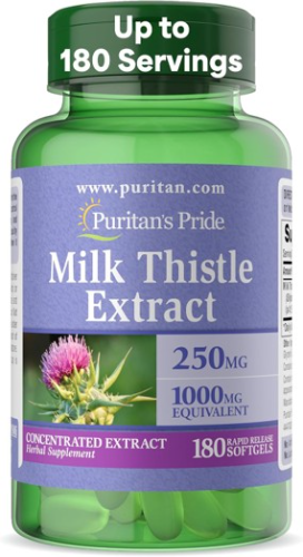 PURITANS PRIDE THISTLE EXTRACT 1000MG 180 CAPSULES