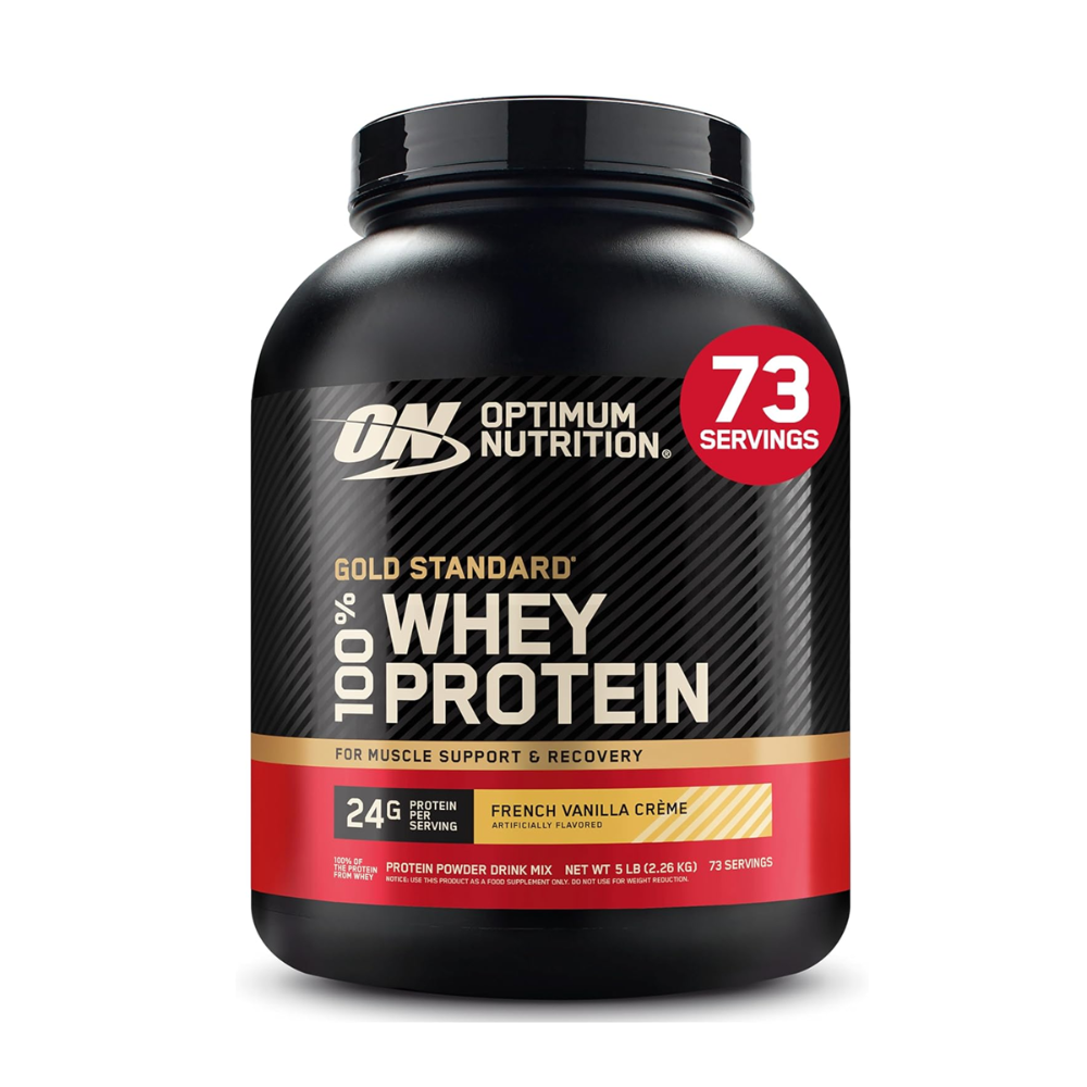 OPTIMUM NUTRITION WHEY GOLD STANDARD 73 SERVINGS 5LB 2.26KG VANILLA FLAVOR