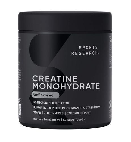 SPORTS RESEARCH CREATINE MONOHYDRATE UNFLAVORED 300G