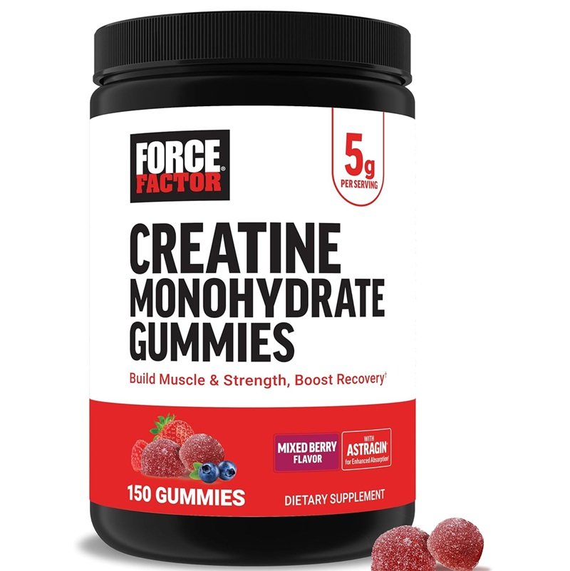 FORCE FACTOR CREATINE MONOHYDRATE MIXXED BERRY 150 GUMMIES