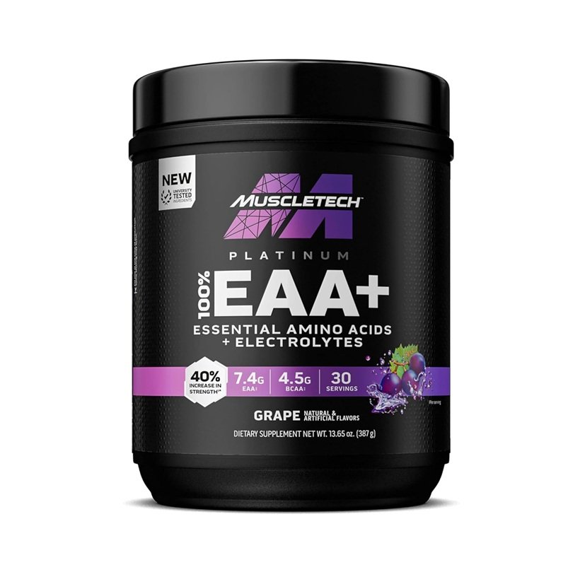 MUSCLETECH EAA + ESSENTIAL AMINO ACIDS + ELECTROLYTES 387G 30 SERVINGS GRAPE