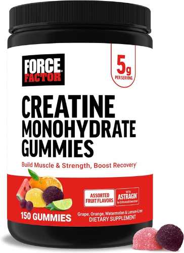 FORCE FACTOR CREATINE MONOHYDRATE ASSORTED FRUIT FLAVORED 150 GUMMIES