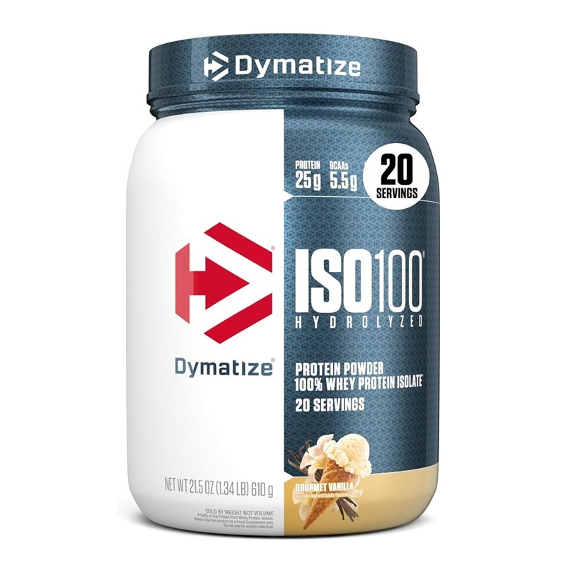 DYMATIZE ISO 100 HYDROLIZED 20 SERVINGS 610G GOURMET VANILLA